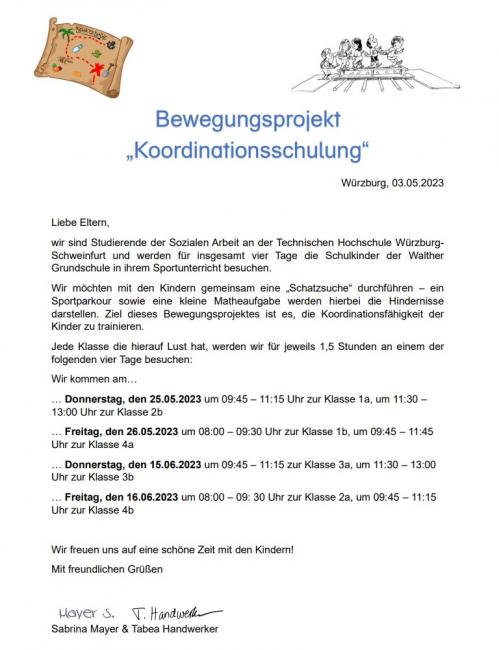 Bewegungsprojekt Grafik